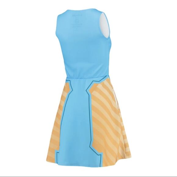 Symmetra Overwatch Character Blue Skater Dress Women's Size Large NWT - Picture 4 of 6